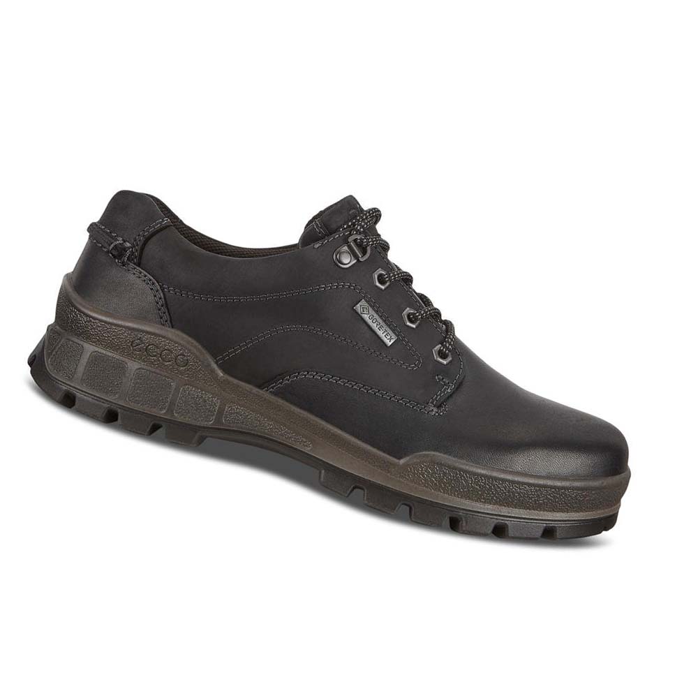 Men\'s Ecco Track 25 Low Plaintoe Hiking & Trail Black | USA 573SGL